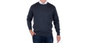 Jeansowy sweter Kings 100*S-401 4007 pod szyje, u-neck r. M L XL 2XL