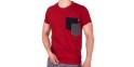 Czerwona koszulka z kieszeniami Kings 750-101KK bawełna r. M L XL 2XL