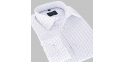Koszula długi rękaw Comen slim biała ze wzorem 39 40 41 42 43 44 45 46