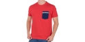 Czerwona koszulka T-shirt Kings 750-101Z z kieszenią S M L XL 2XL 3XL