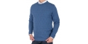 Sweter u-neck Lidos 4534 indygo jeansowy rozmiar M L XL 2XL 3XL
