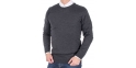 Wełniany sweter Massimo pod szyję grafitowy roz. S M L XL 2XL 3XL 4XL