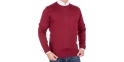 Bordowy sweter wełniany Massimo pod szyję roz. S M L XL 2XL 3XL 4XL