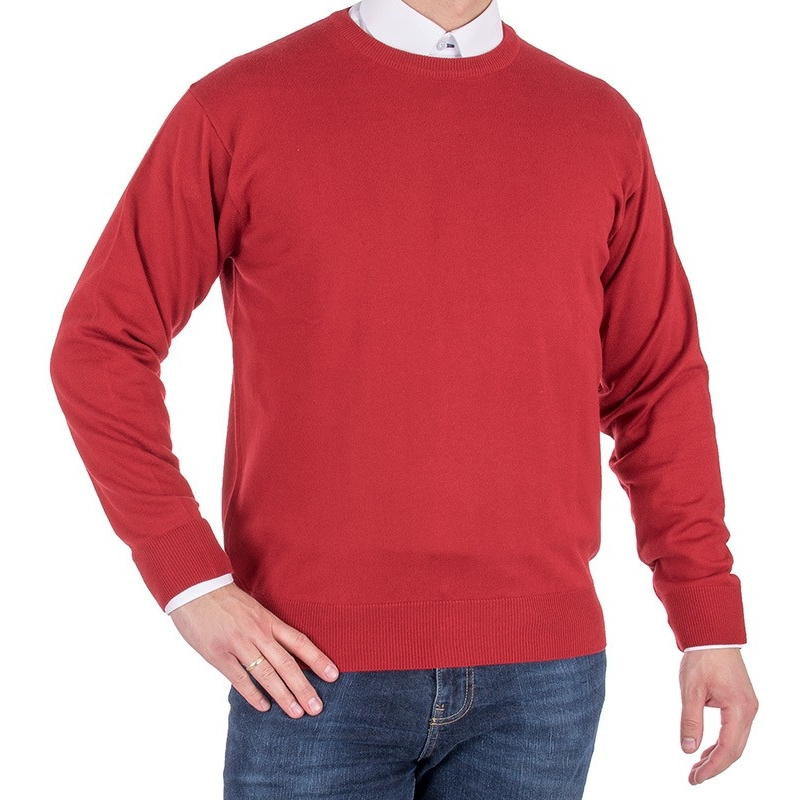 Sweter Kings 100*S-401 4007 kolor burgund 200 typ u-neck
