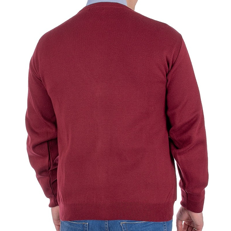 Bordowy sweter rozpinany na guzik Kings 102*657802 (kolor 6965)
