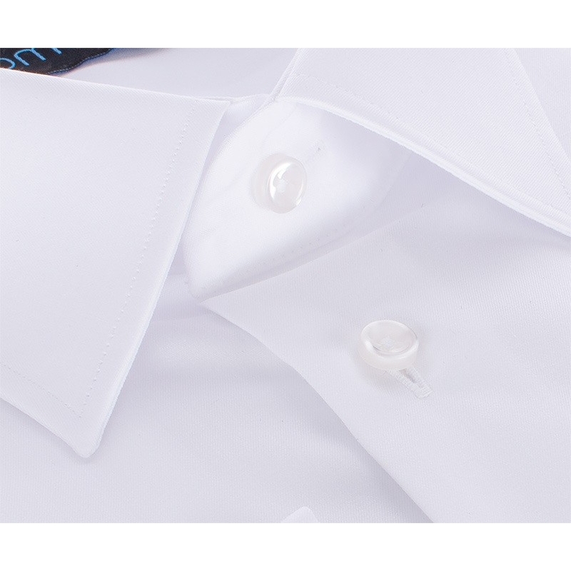 Niezwężana biała koszula z długim rękawem Comen regular