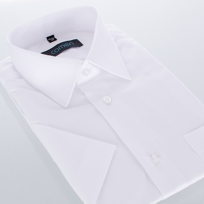 Biała koszula Comen krótki rękaw - regular