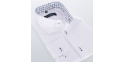 Biała gładka koszula slim Comen z długim rękawem r. 39 40 41 42 43 44