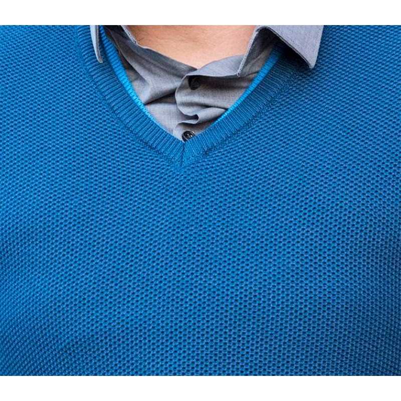 Sweter Lasota Kamil serek kolor niebieski atlantik