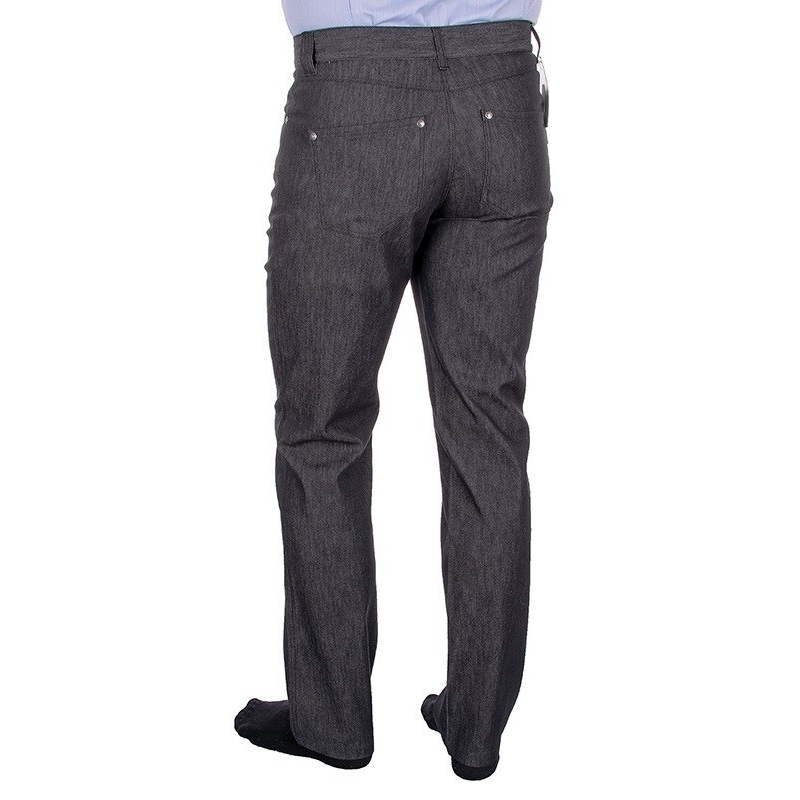 Niezwężane spodnie Lord Sp.WJ szary-jeans bawełniane roz. 82-112 cm