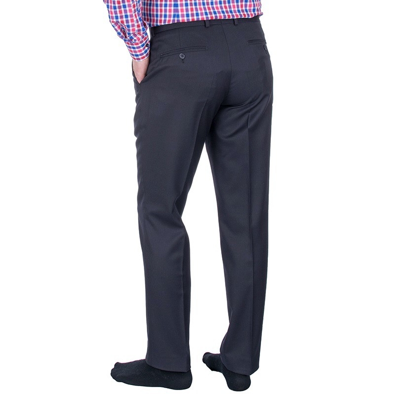 Granatowe niezwężane spodnie wizytowe Lord roz. 80-112 cm