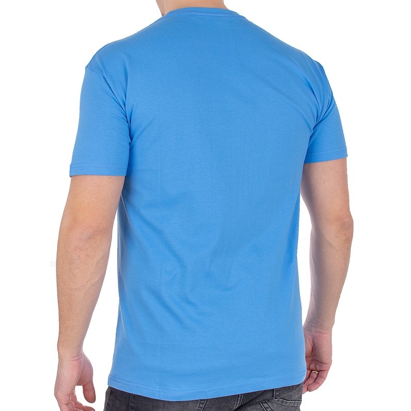 Błękitny bawełniany t-shirt Kings 750-101