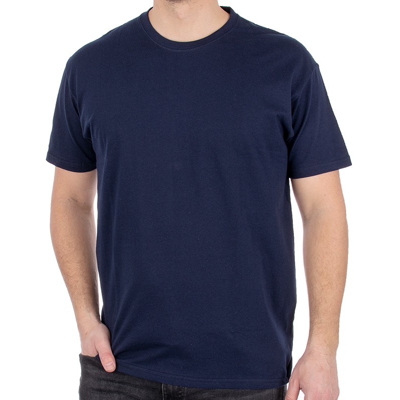 Granatowy bawełniany t-shirt Kings 750-101