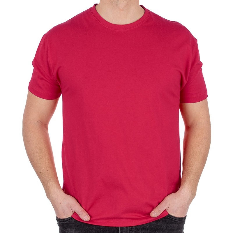 Bawełniany t-shirt Kings 750-101 w kolorze malinowym