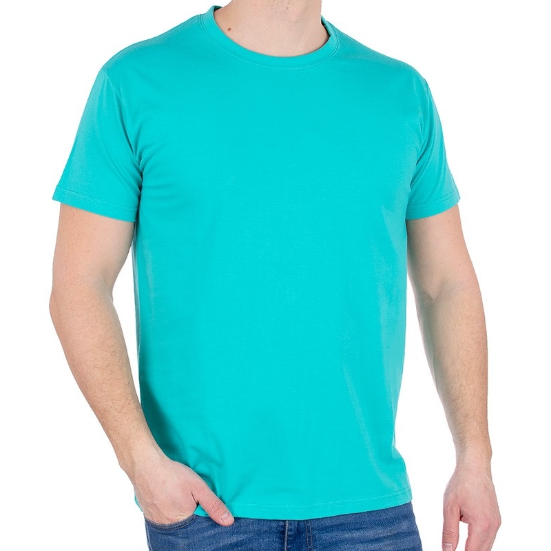 T-shirt Kings 750-101 bawełniany - morski jasny