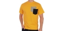 Pomarańczowy T-shirt Kings 750-101KK bawełniany z dwoma kieszeniami