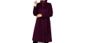 płaszcz zimowy Dziekański Laurencja burgund rozmiar 38 42 46
