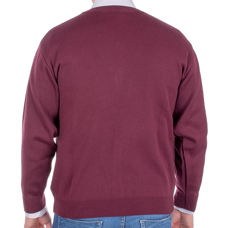 Bordowy sweter zapinany na guziki Kings 106*110702 kolor 376