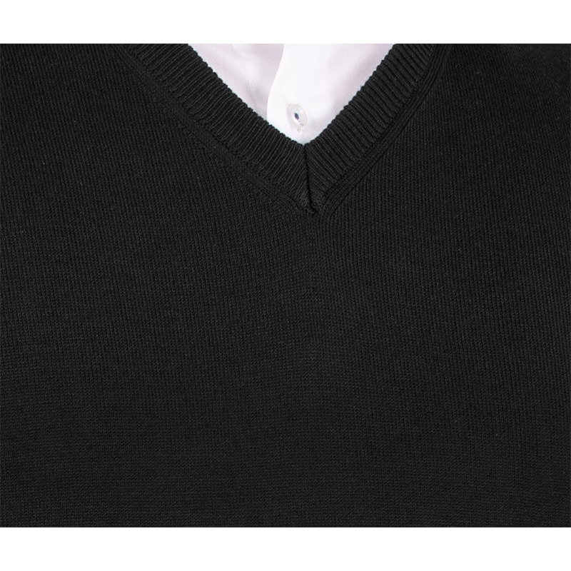 Sweter Lidos 1203 w kolorze czarnym w szpic