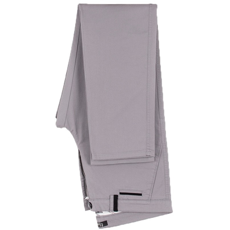 Szare spodnie chinos Lord R-131 zwężane bawełniane