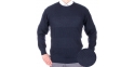 Granatowy sweter U-neck Kings Elkjaer 11T*26490 kol. 345 M L XL 2XL