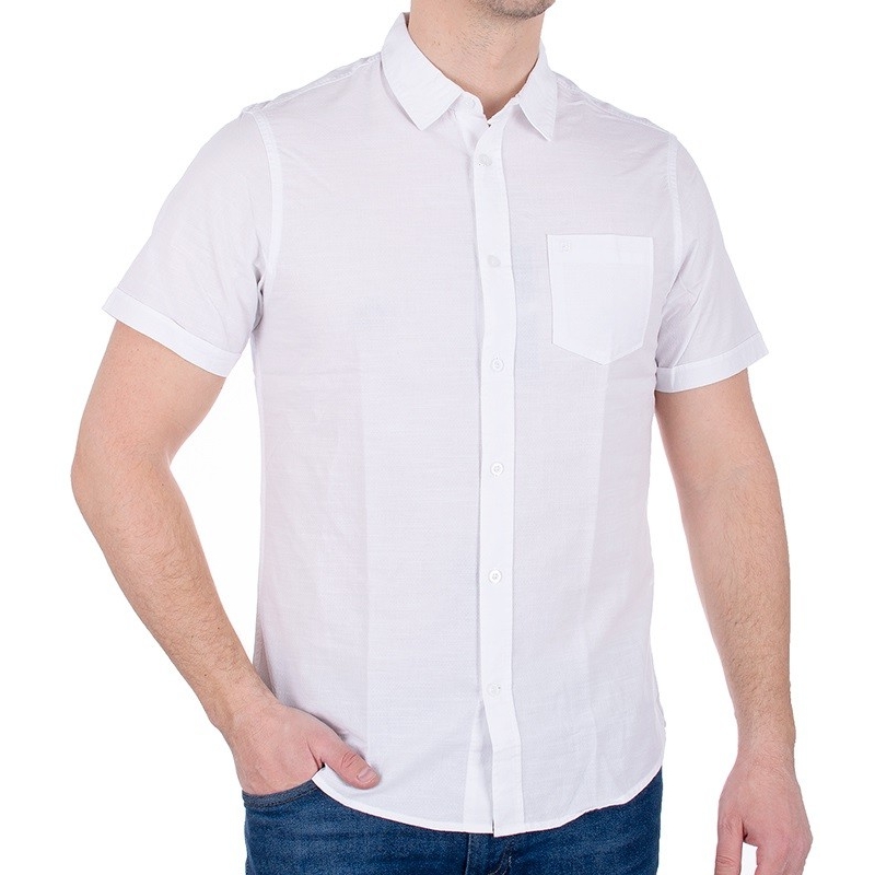 Biała koszula Pako KR 4 Dance z kr. rękawem i kieszonką M L XL 2XL 3XL