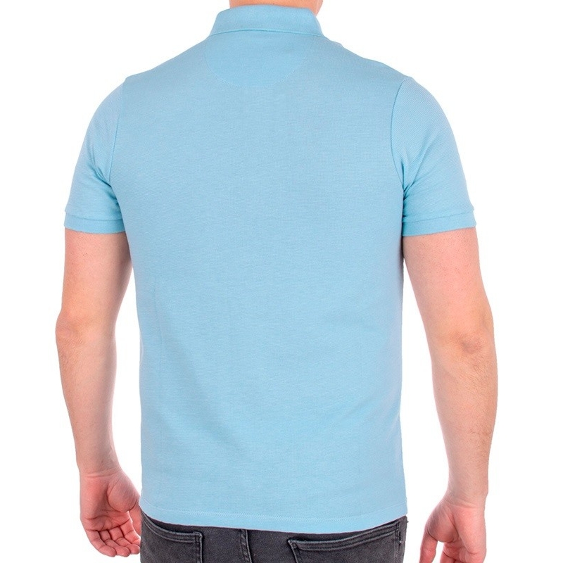 Błękitna bawełniana koszulka polo Repablo 2202-4
