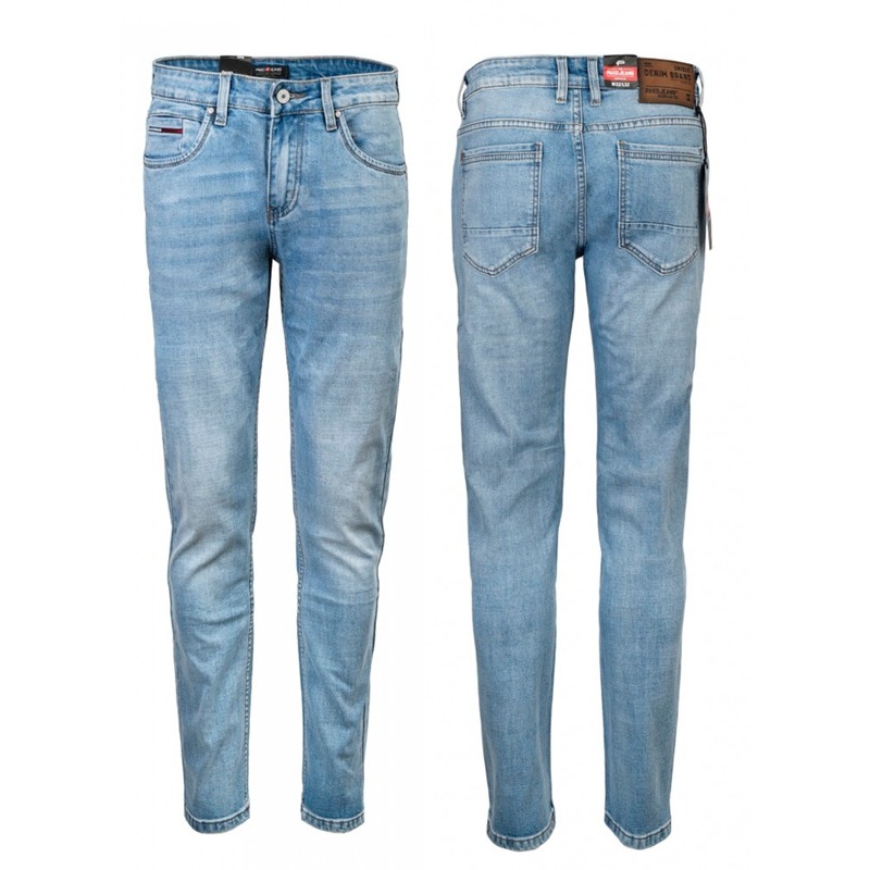 Spodnie jeansowe Pako model SPM Mike - jasnoniebieskie lekko zwężane