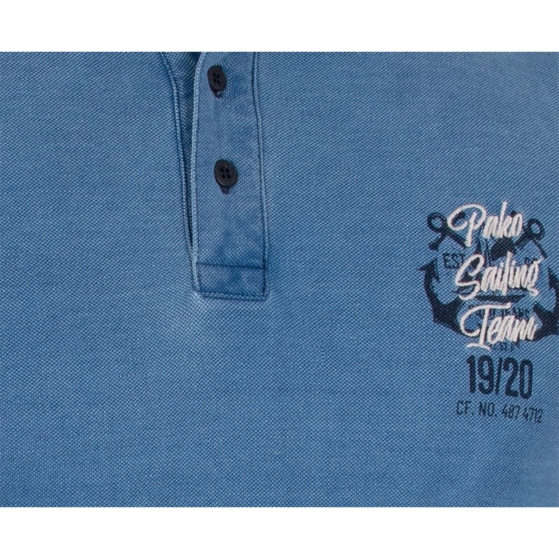 Jasnoniebieska koszulka polo Pako Jeans TM Polo Jerry NB