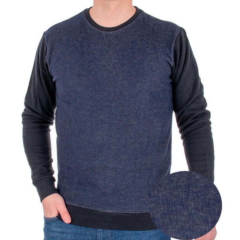 Granatowa bluza Pako Jeans model Dillard GR - bawełniana