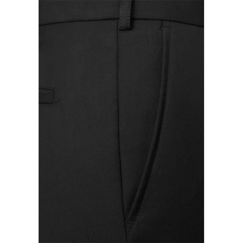 Czarne spodnie w kant Lord sp.062