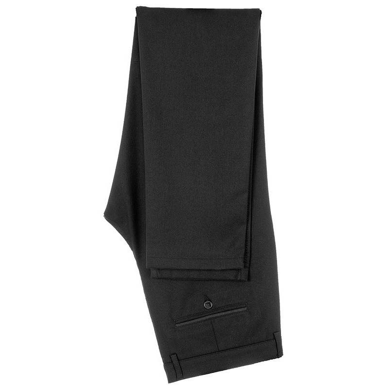 Czarne gładkie spodnie Lord R-179 zwężane