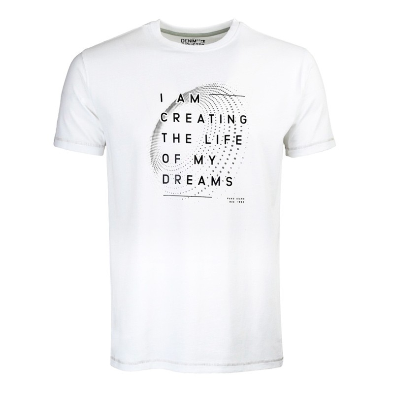 Biała koszulka t-shirt Pako Jeans T2M 11 Dream Bi - krótki rękaw