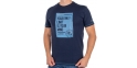 T-shirt bawełniany z kr. rękawem Pako Jeans T2M 2 Riot GR - granatowy