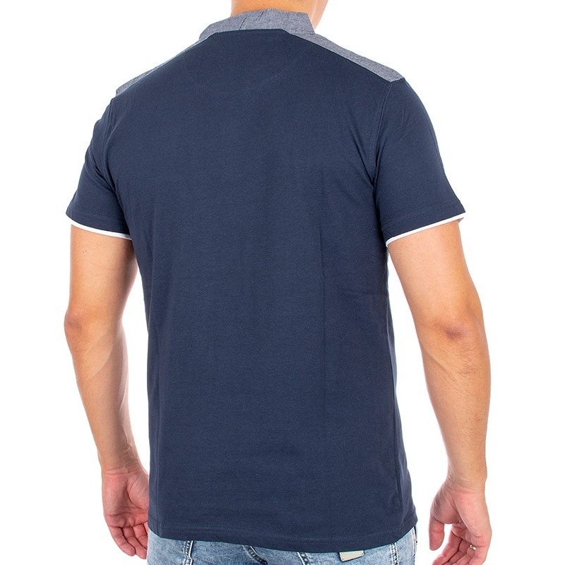 Granatowy t-shirt z krótkim rękawem Pako Jeans T2M Praktin GR