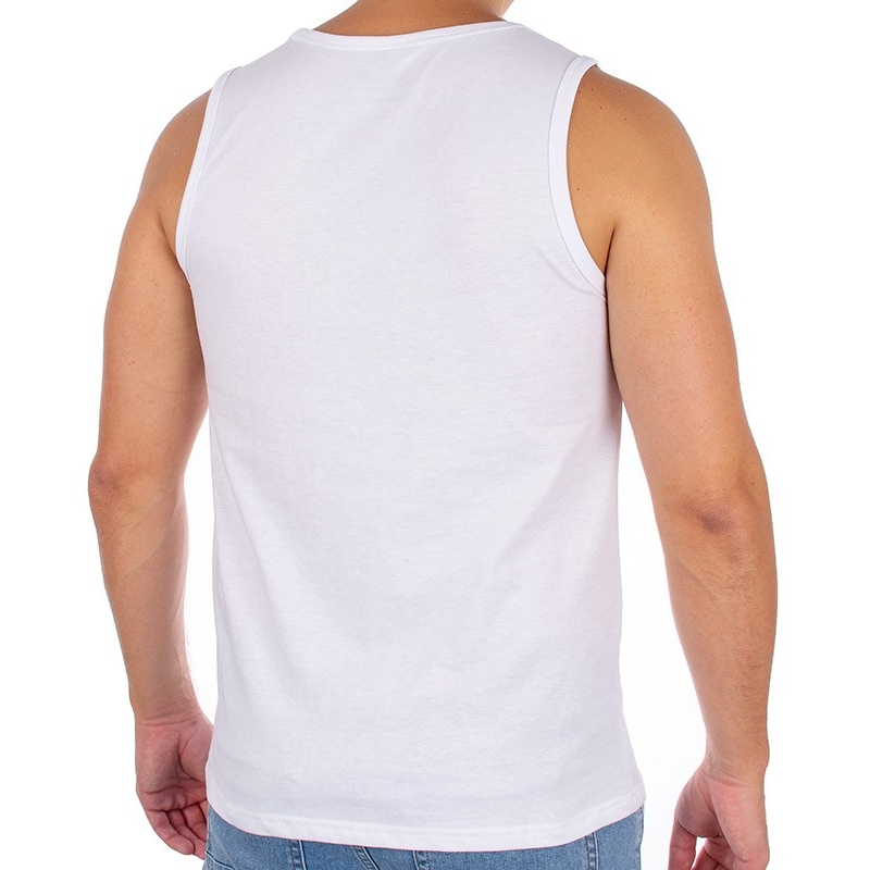 Biała koszulka bezrękawnik Pako Jeans T2M BEZR. Crossfit Bi