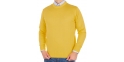 Sweter wełniany koloru żóltego U-neck Pako Jeans roz. M L XL 2XL 3XL