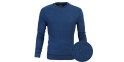 Bawełniany sweter Dandys GR typu U-neck Pako Jeans koloru granatowego