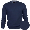 Bawełniany sweter U-neck Elegant GR firmy Pako Jeans kolor granatowy