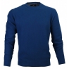 Ciemnoniebieski bawełniany sweter Pako Jeans Galant NB typ U-neck