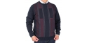 Granatowo-bordowy sweter Kings 10T 542507 pod szyje r. M L XL 2XL 3XL
