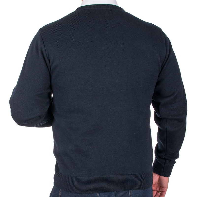 Granatowo-bordowy sweter U-neck Kings 10T 542507