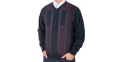 Granatowo-bordowy sweter Kings 10T 542506 w szpic roz. M L XL 2XL 3XL