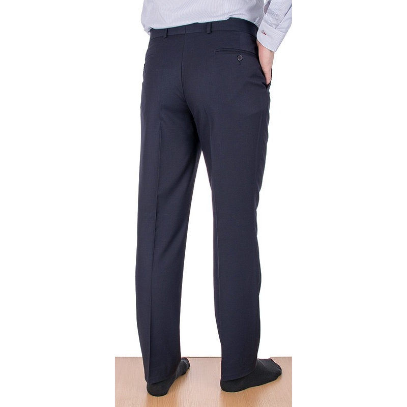 Granatowe proste spodnie w kant Lord SP.032 roz. 82-112 cm