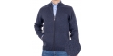 Granatowy sweter Lidos 4538Z rozpinany z kieszeniami r. M L XL 2XL 3XL