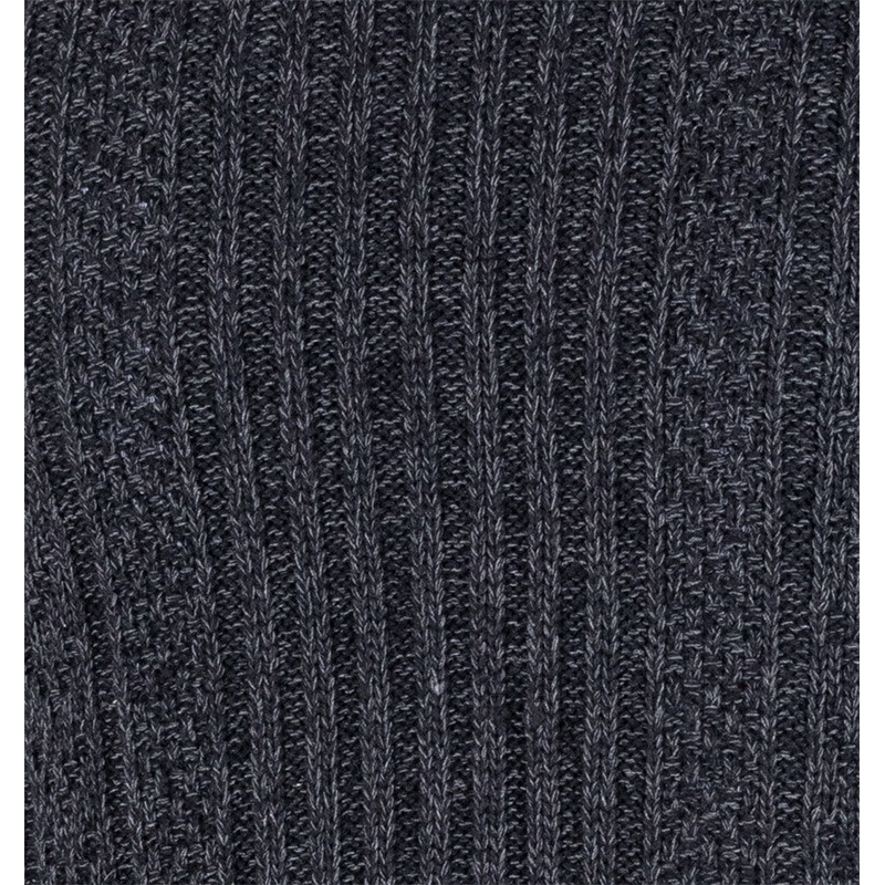 Sweter Lidos 4523 pod szyję z ozdobnym splotem w kolorze antracytowym