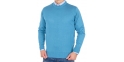 Błękitny sweter wełniany Pako Jeans typ U-neck roz. M L XL 2XL 3XL