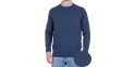 Granatowy sweter Pako Jeans Mono GR - dekolt okrągły