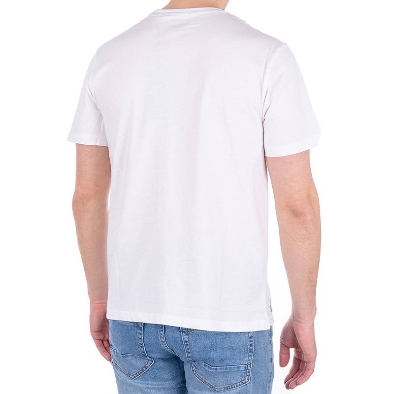Biała koszulka t-shirt Pako Jeans T3M 6 Sail BI z nadrukiem żaglówki