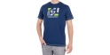 Granatowy t-shirt Pako Jeans T3M 5 Marker GR z kolorowym nadrukiem